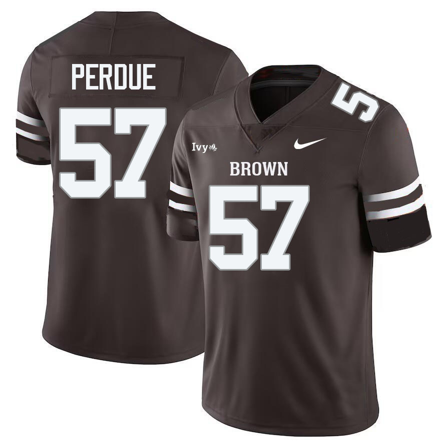 Brown Bears #57 John Perdue College Football Jerseys,Uniforms Stitched-Brown